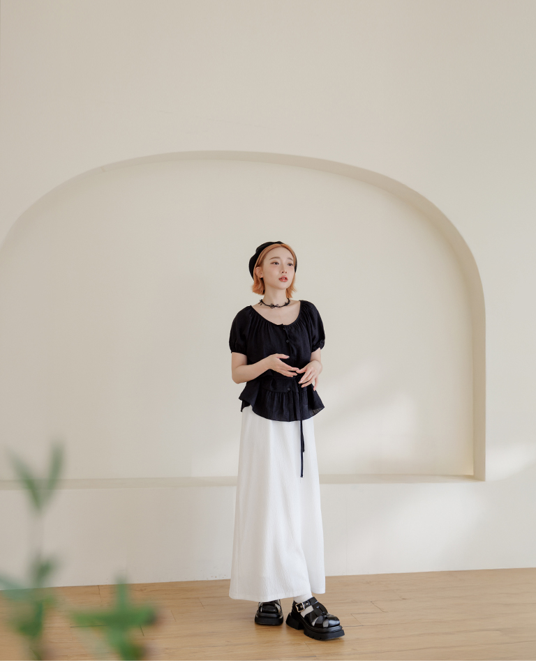 シンプルシワ感キャミワンピース 4色展開