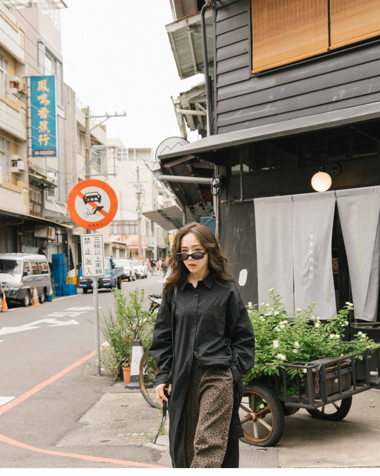 シングルポケットシャツワンピース 2色展開