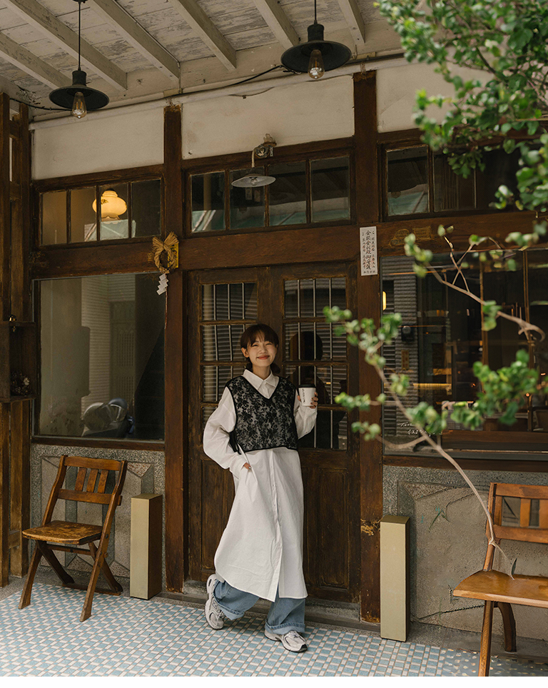 シングルポケットシャツワンピース 2色展開