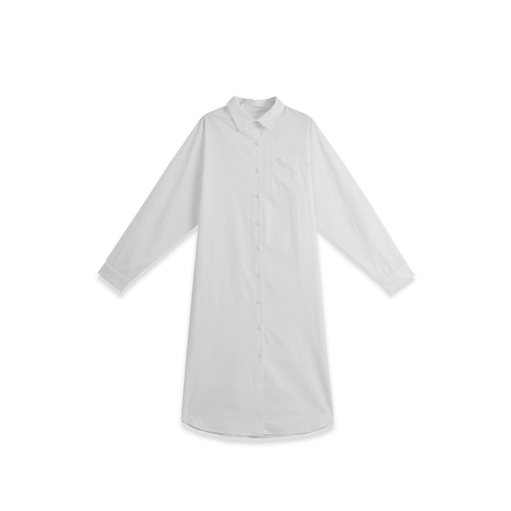 シングルポケットシャツワンピース 2色展開