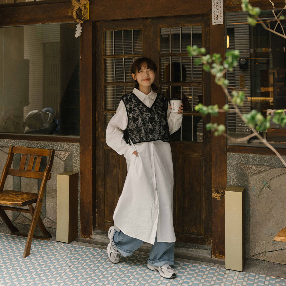 シングルポケットシャツワンピース 2色展開