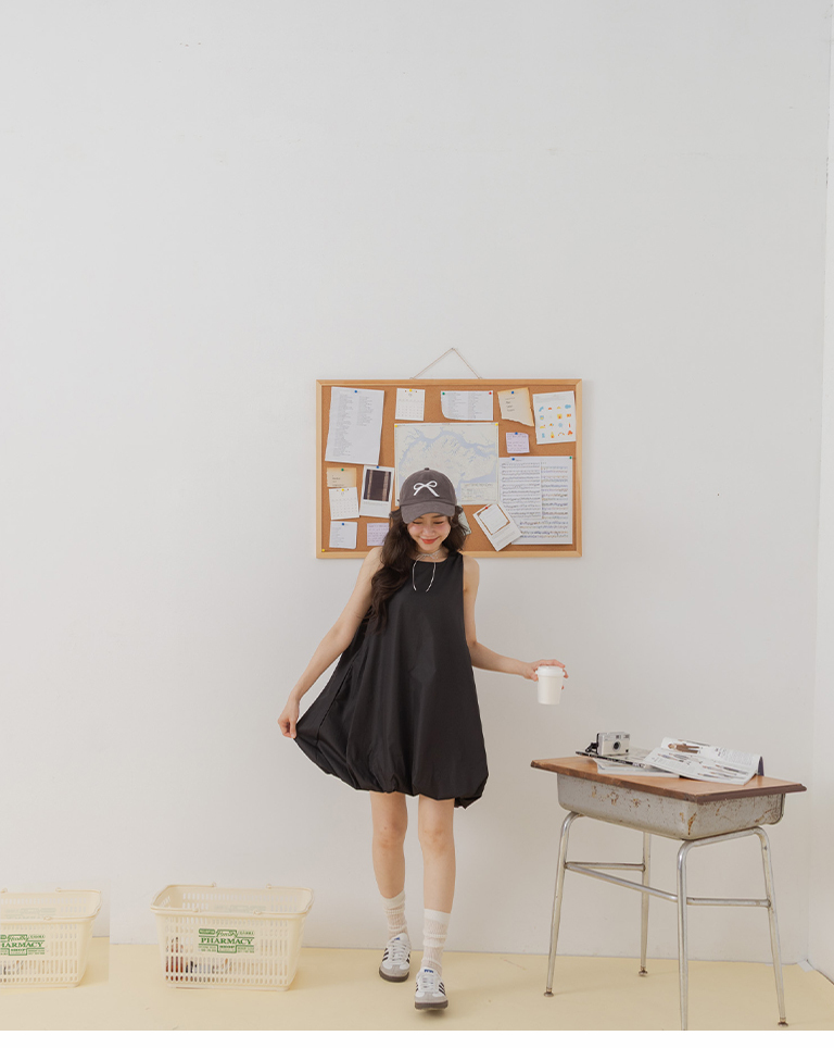 バルーンミニワンピース  2色展開