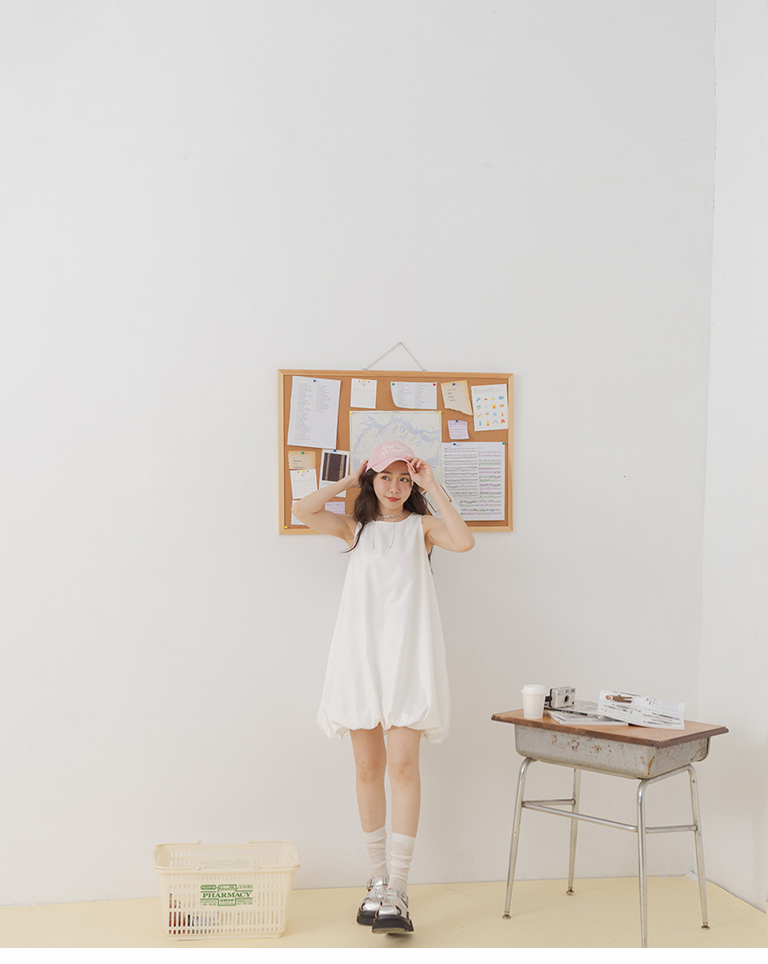 バルーンミニワンピース  2色展開