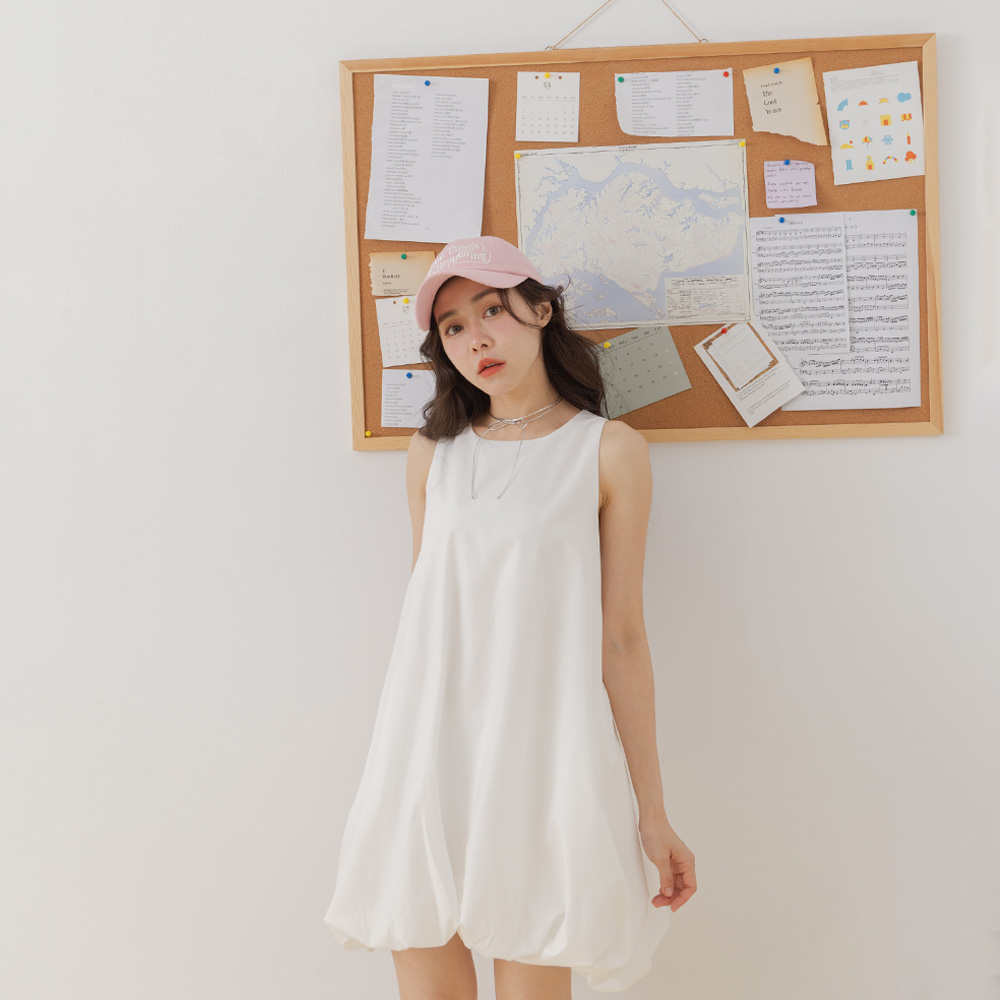 バルーンミニワンピース  2色展開
