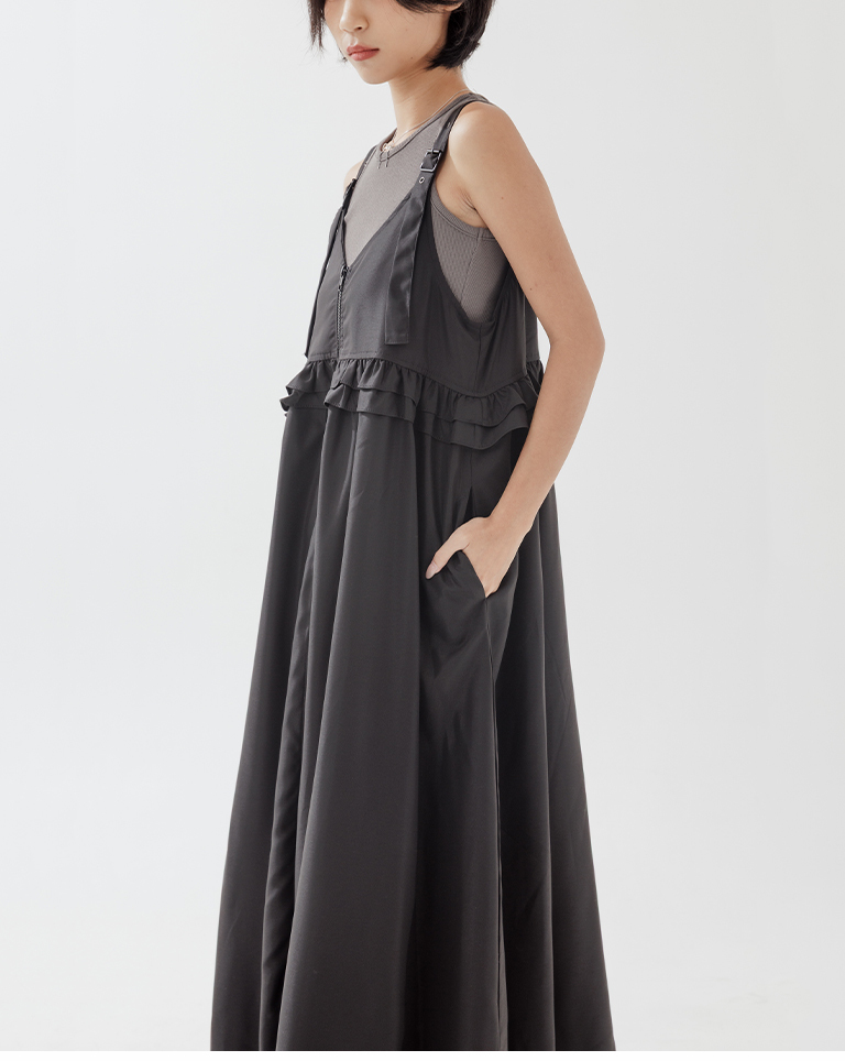 前後2WAYキャミワンピース 2色展開