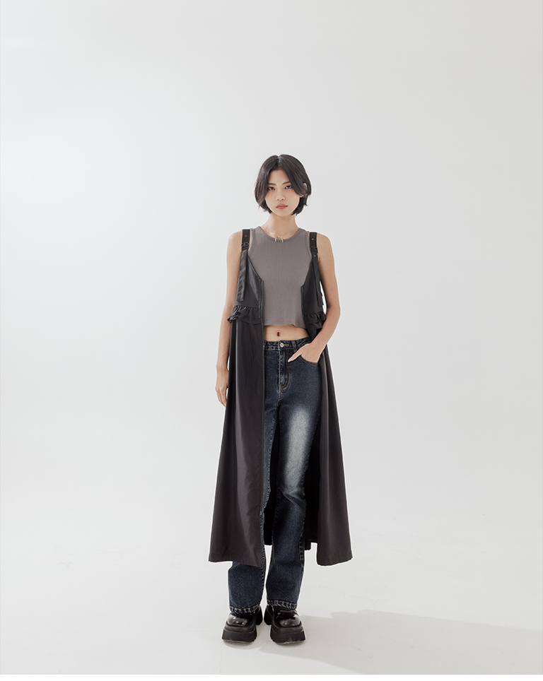 前後2WAYキャミワンピース 2色展開