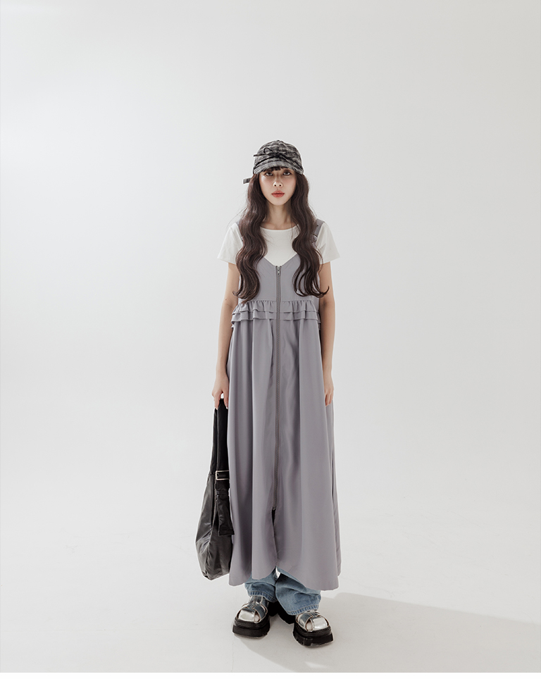 前後2WAYキャミワンピース 2色展開