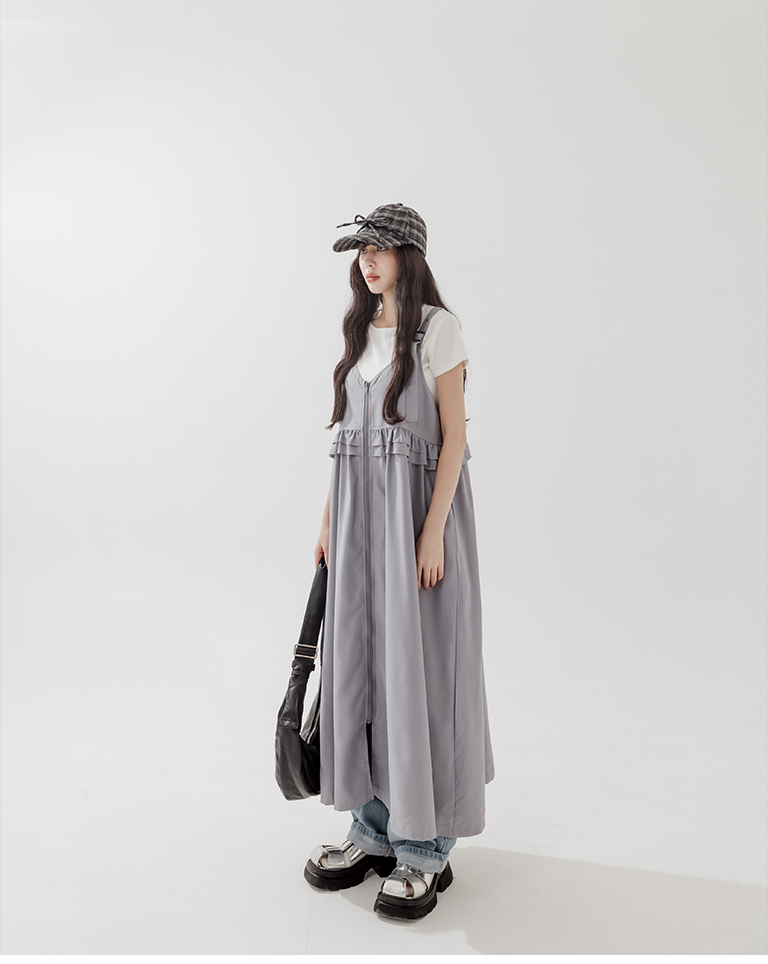 前後2WAYキャミワンピース 2色展開