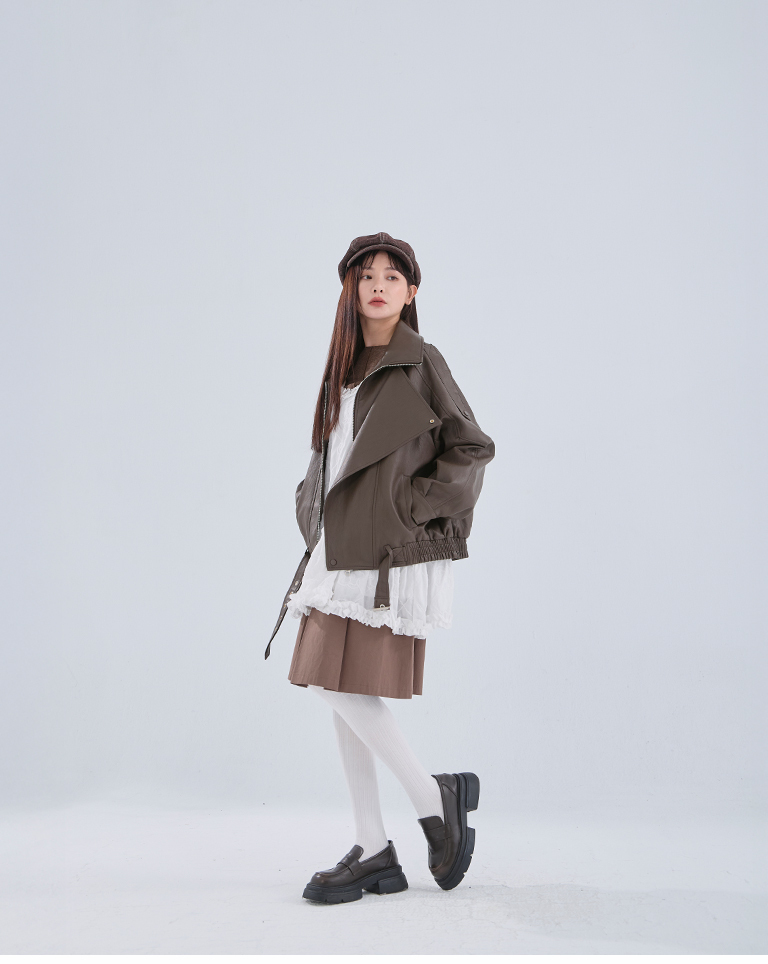 ジャカードフリルキャミワンピース 2色展開