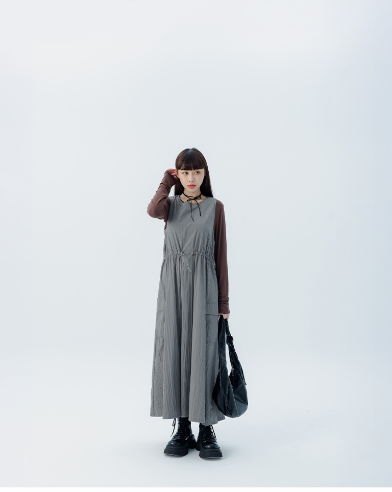 ノースリーブワークワンピース 2色展開