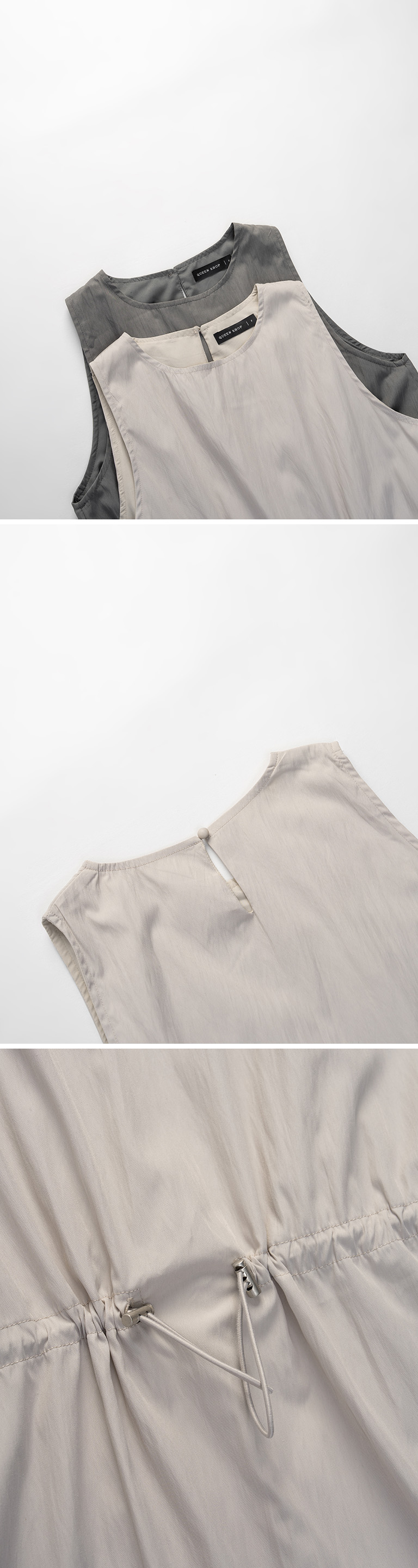 ノースリーブワークワンピース 2色展開