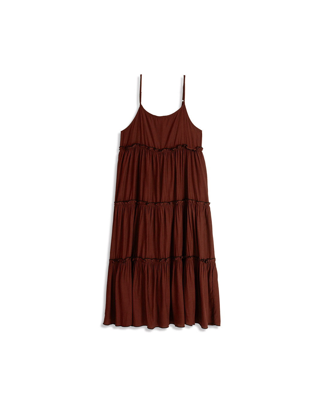 配色フリルワンピース 3色展開