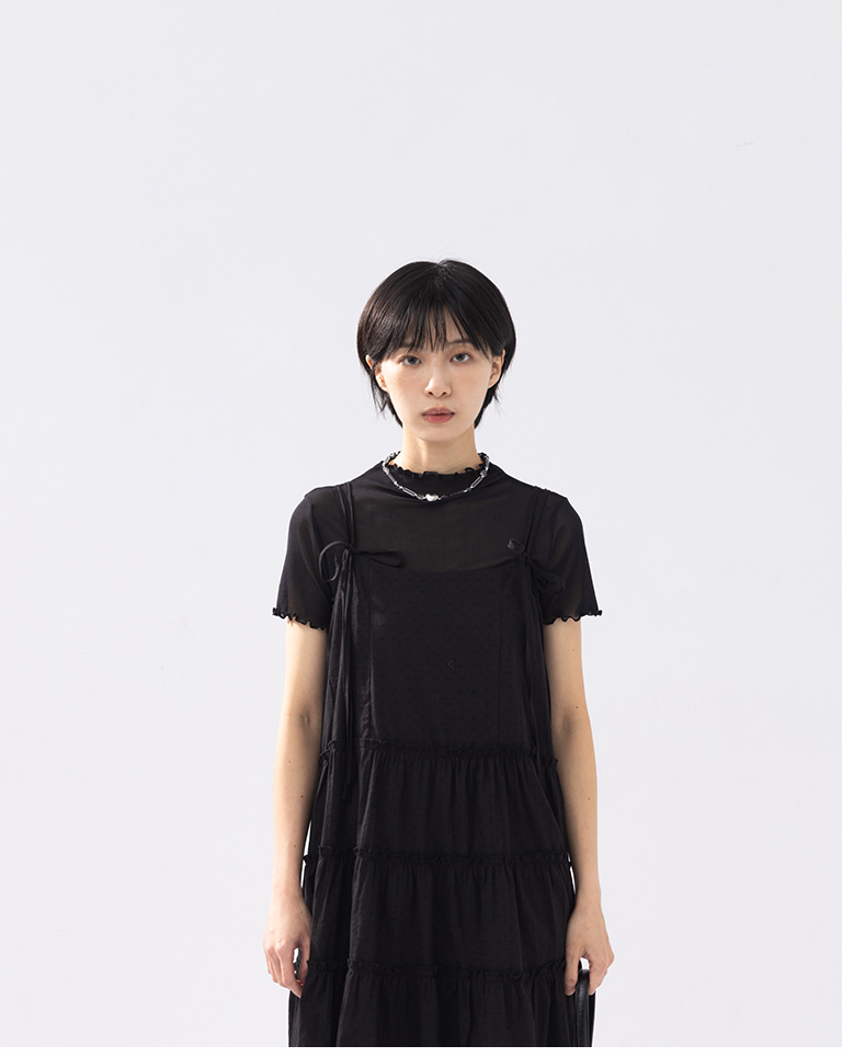 ティアードミニワンピース2色展開