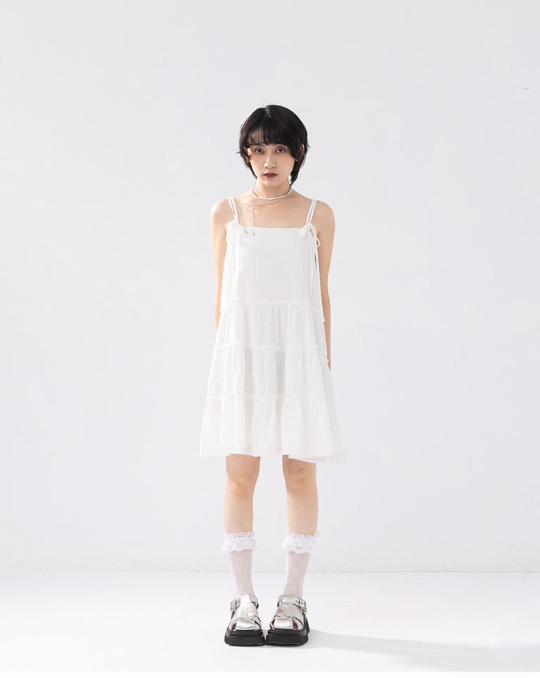 ティアードミニワンピース2色展開
