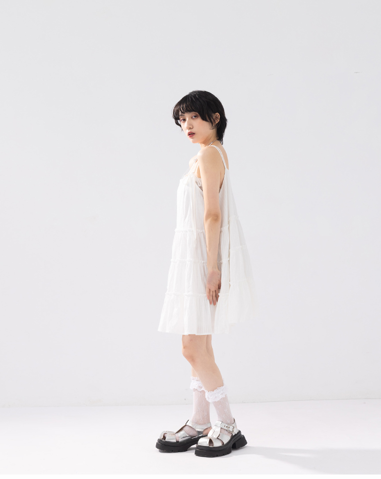 ティアードミニワンピース2色展開