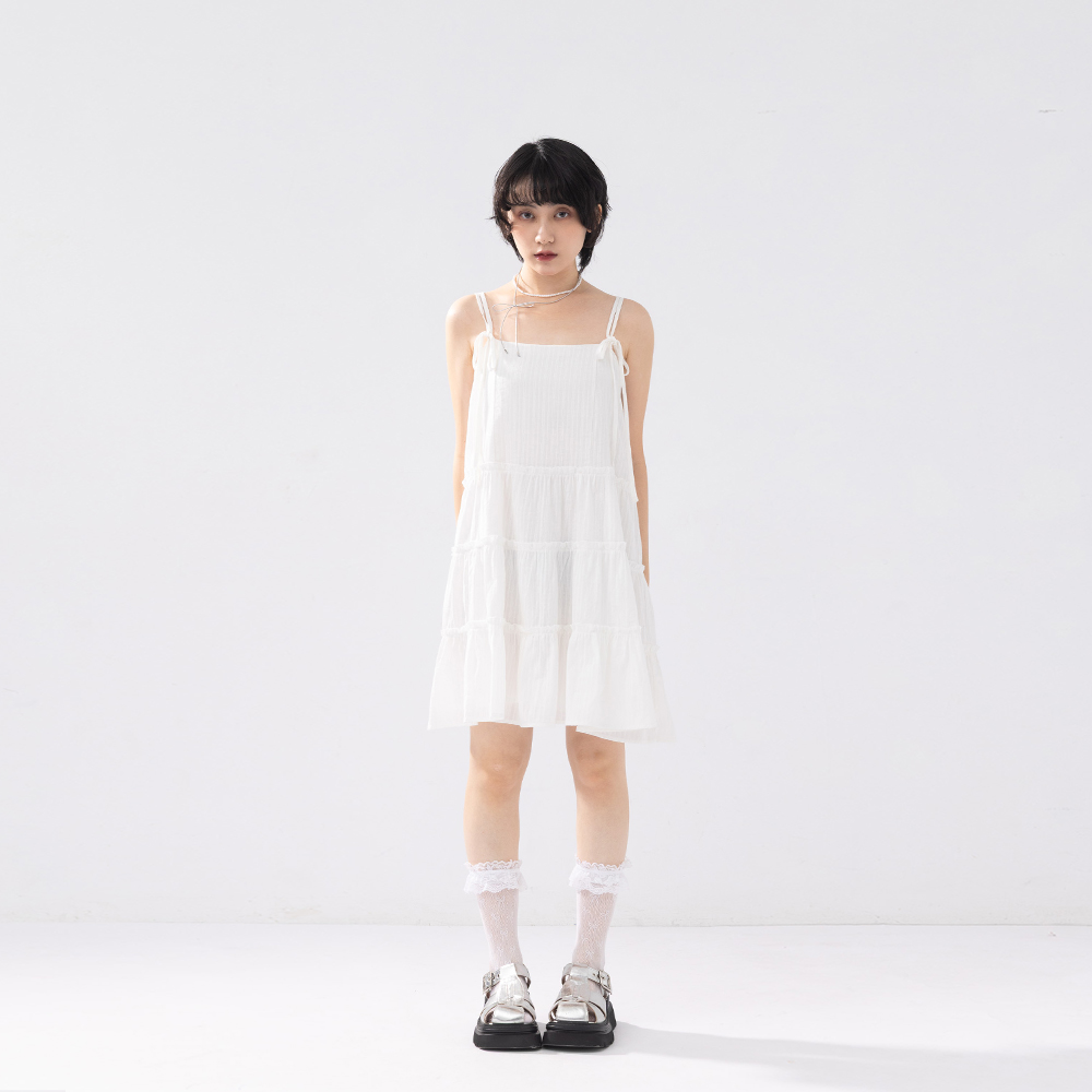 ティアードミニワンピース2色展開