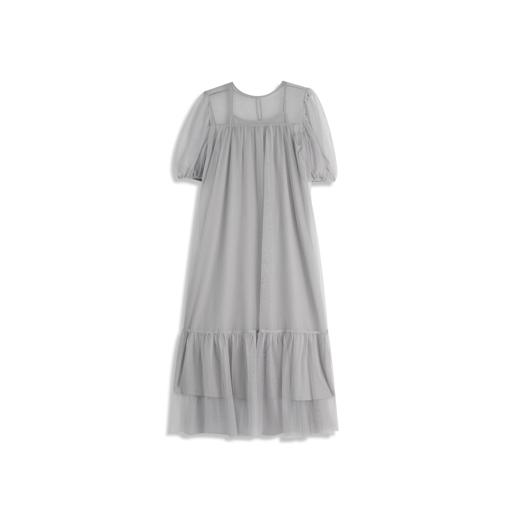 シアースリーブセットワンピース 2色展開 S/M