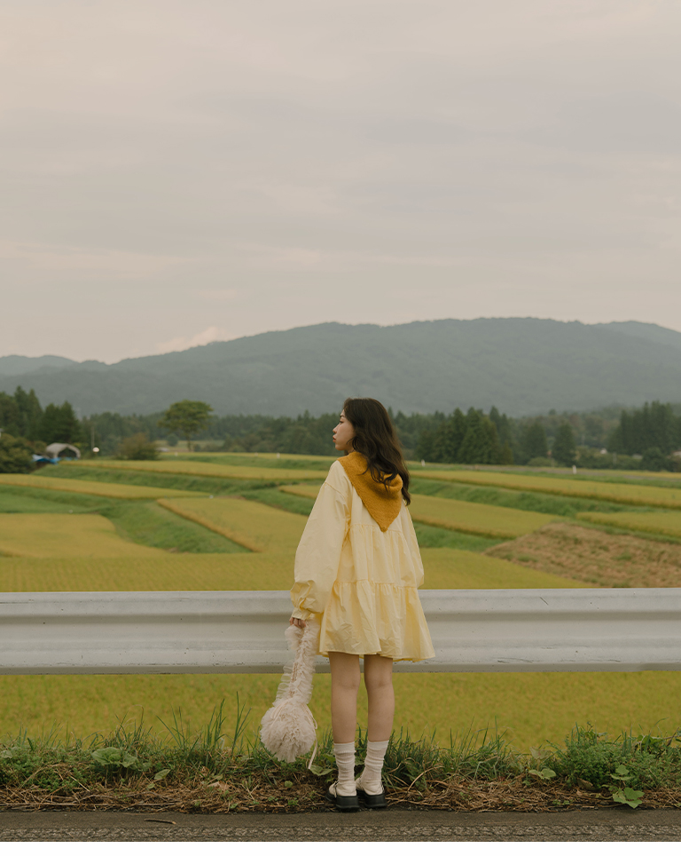 ティアードデザインミニワンピース　3色展開