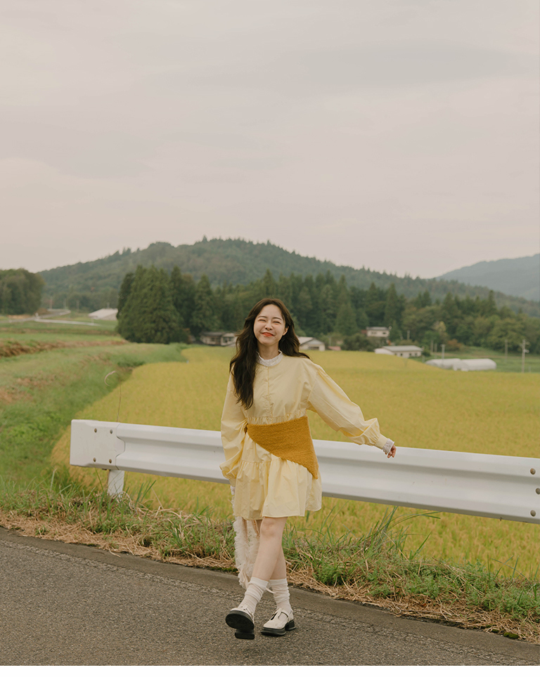 ティアードデザインミニワンピース　3色展開