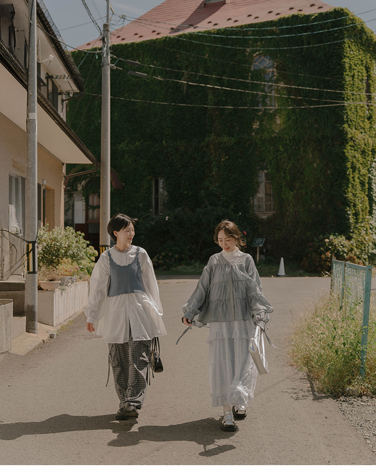 ティアードデザインミニワンピース　3色展開