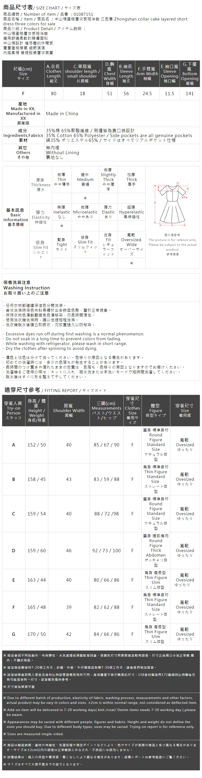 ティアードデザインミニワンピース　3色展開