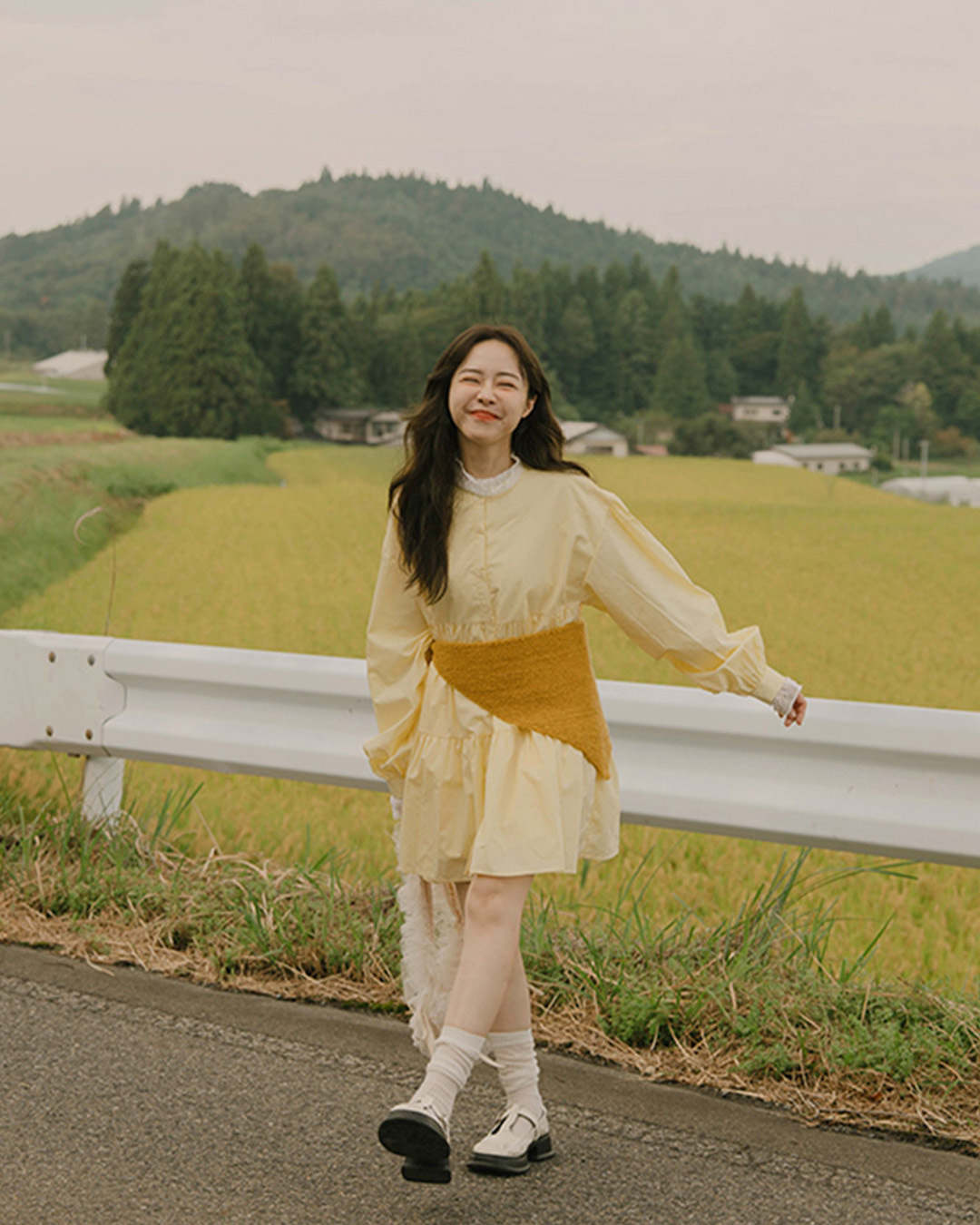 ティアードデザインミニワンピース　3色展開