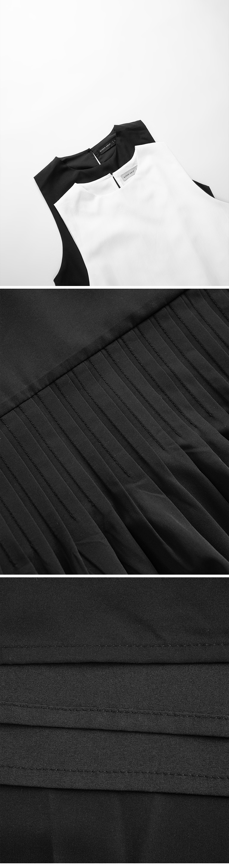 裾フレアノースリーブワンピース 2色展開