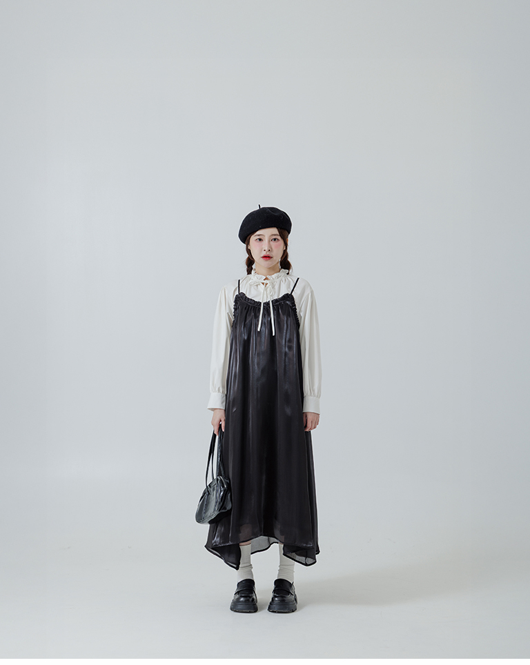 シアーラメキャミワンピース 3色展開