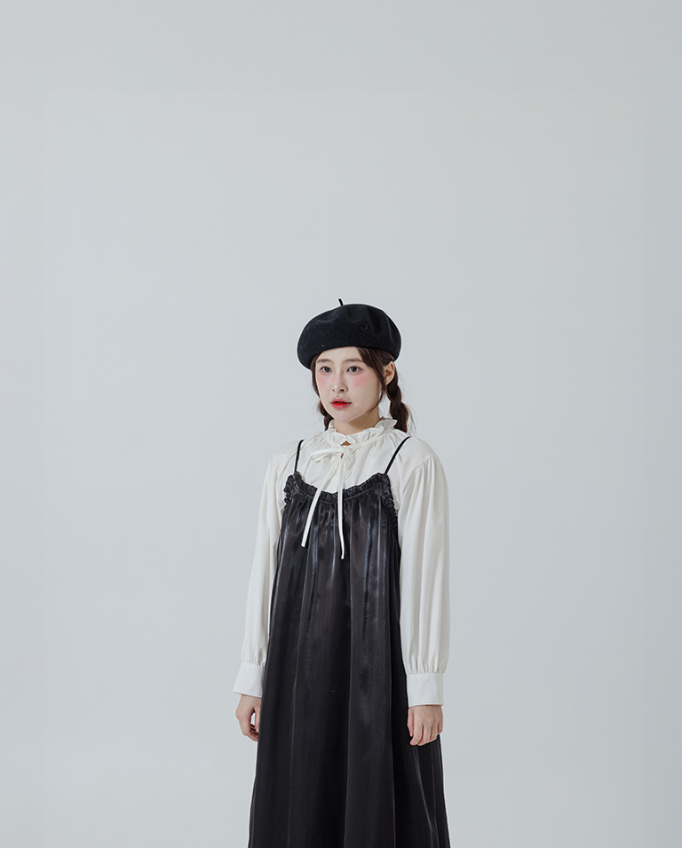 シアーラメキャミワンピース 3色展開