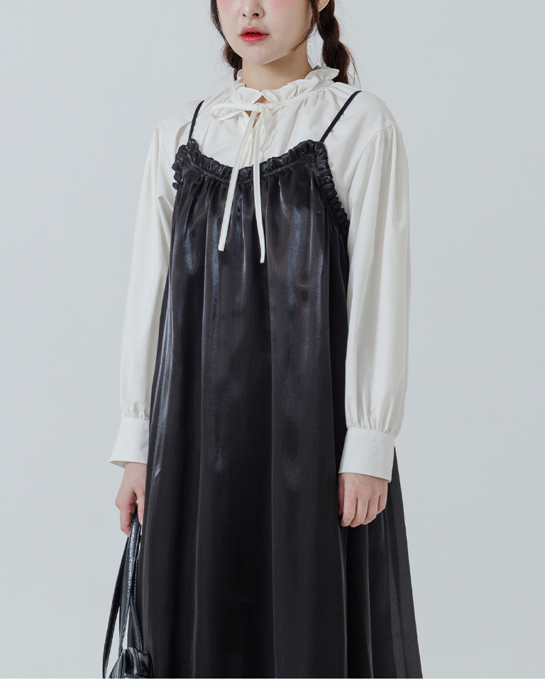 シアーラメキャミワンピース 3色展開