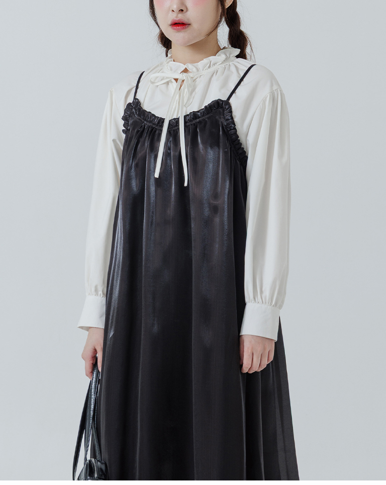 シアーラメキャミワンピース 3色展開