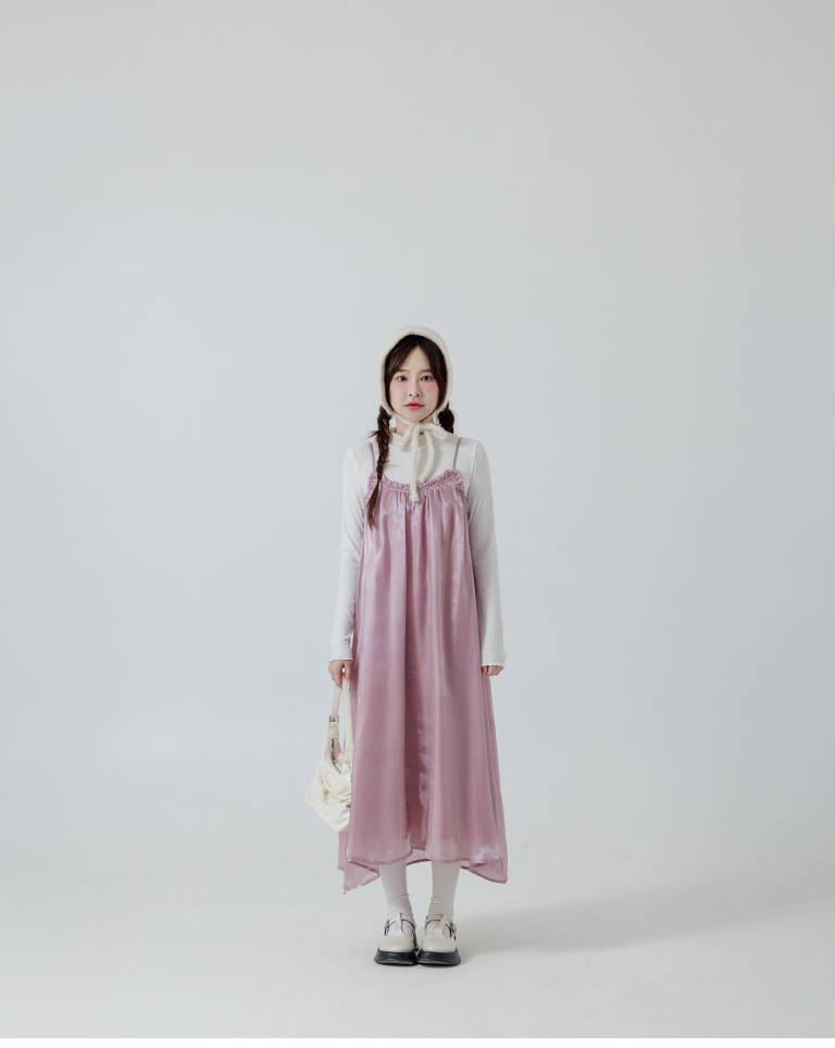 シアーラメキャミワンピース 3色展開