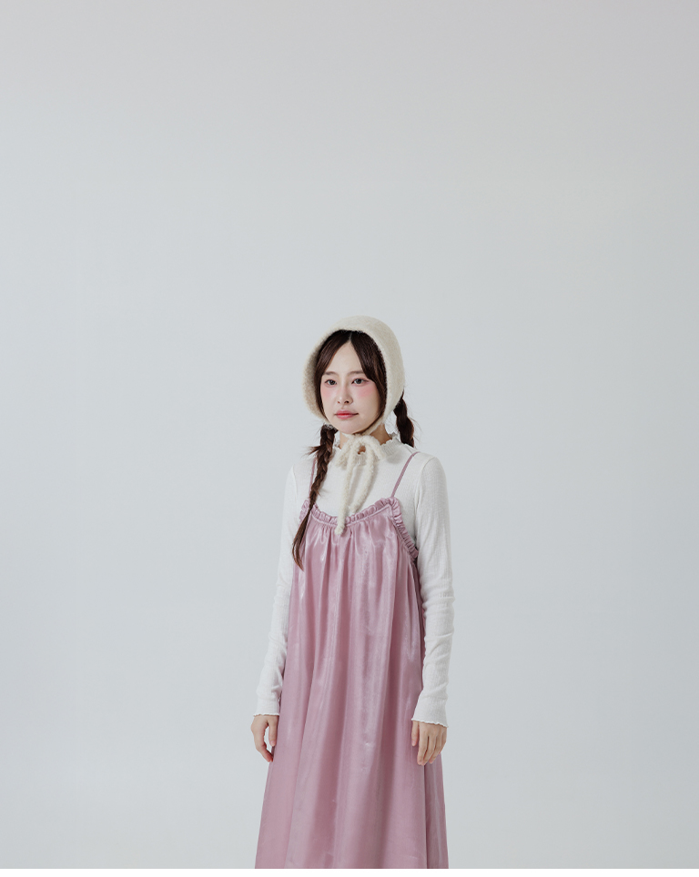 シアーラメキャミワンピース 3色展開