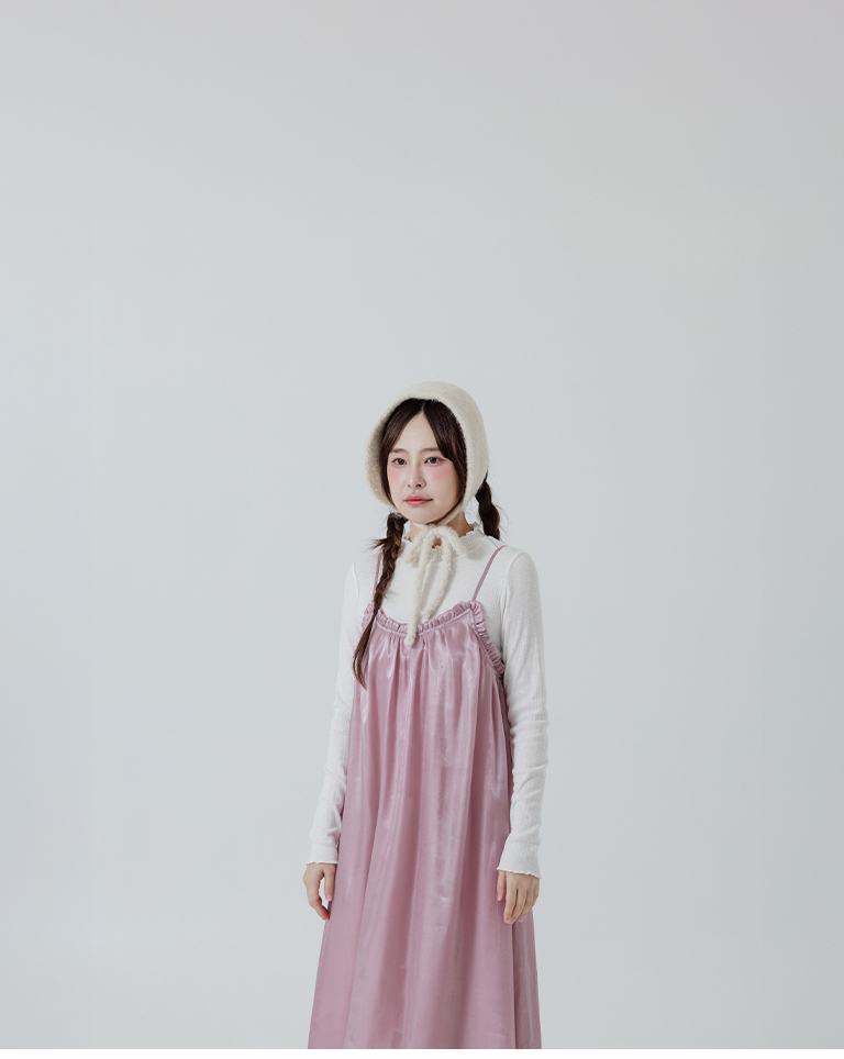 シアーラメキャミワンピース 3色展開