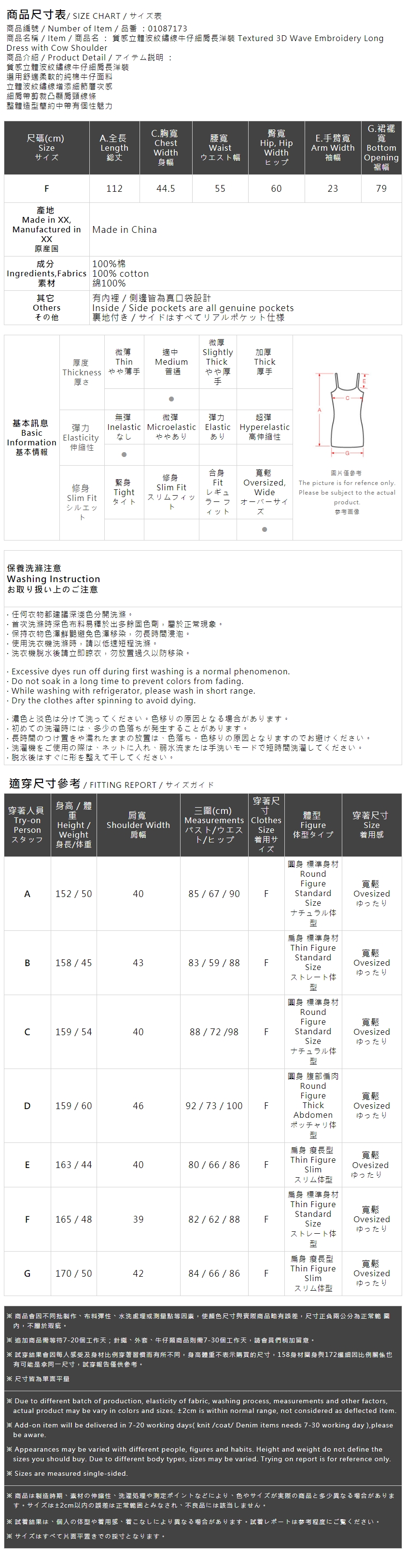 ウェーブステッチデニムワンピース