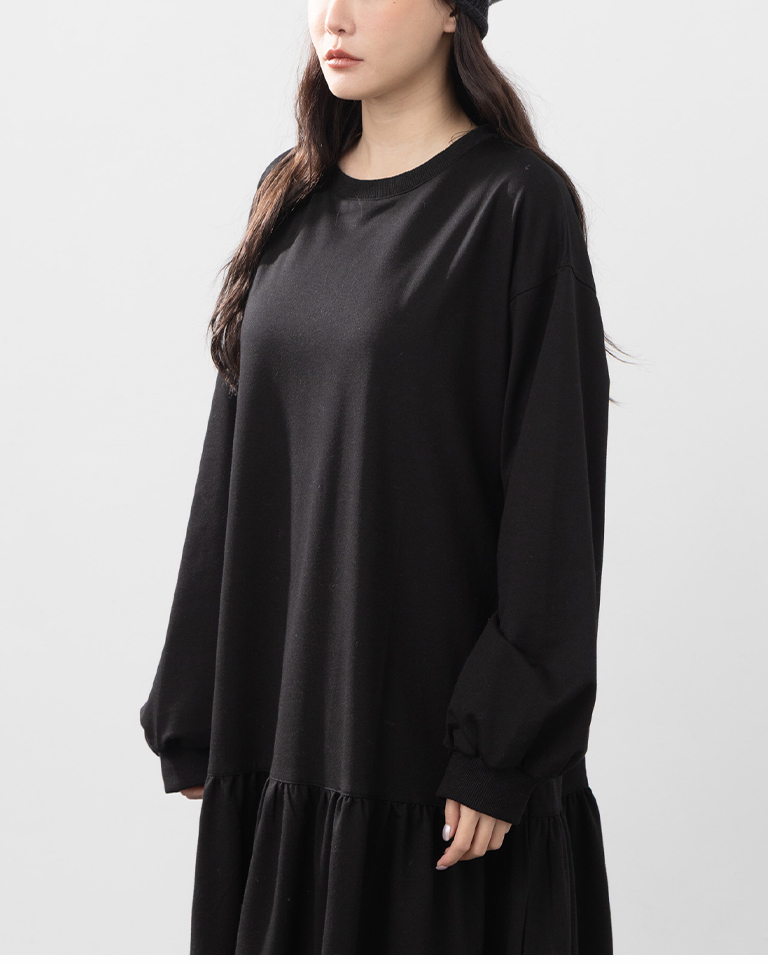 ケーキフレアスウェットワンピース 2色展開