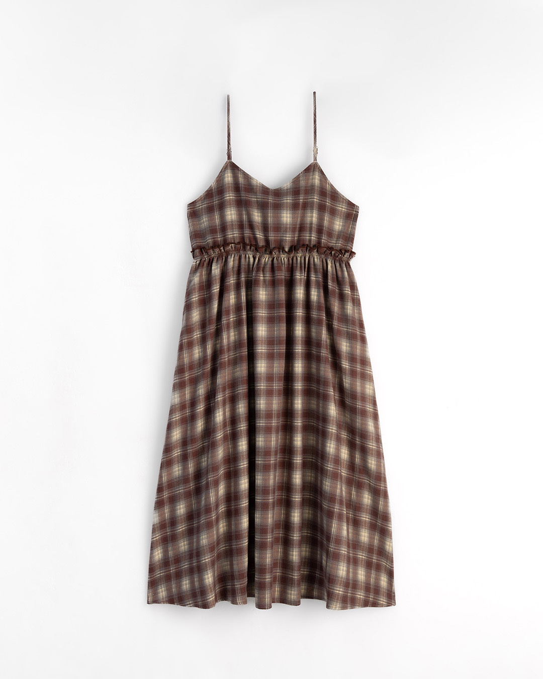 起毛チェックワンピース 2色展開