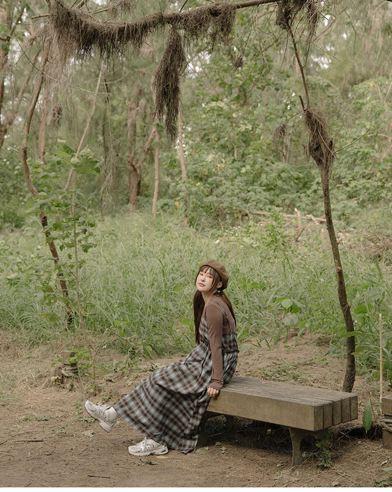 起毛チェックワンピース 2色展開