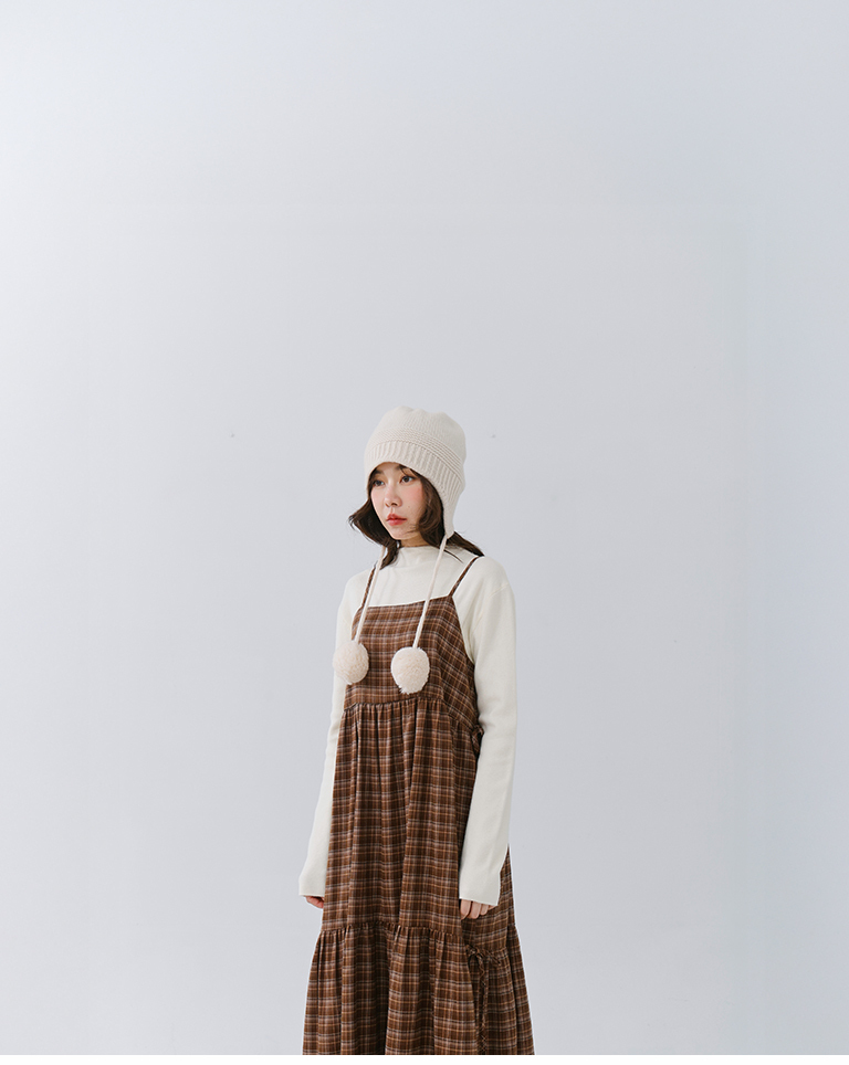 チェックキャミワンピース 2色展開