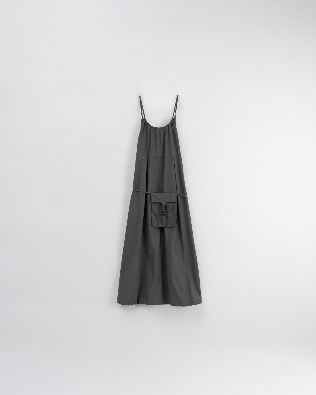 ミニバッグ付き ワークワンピース 2色展開