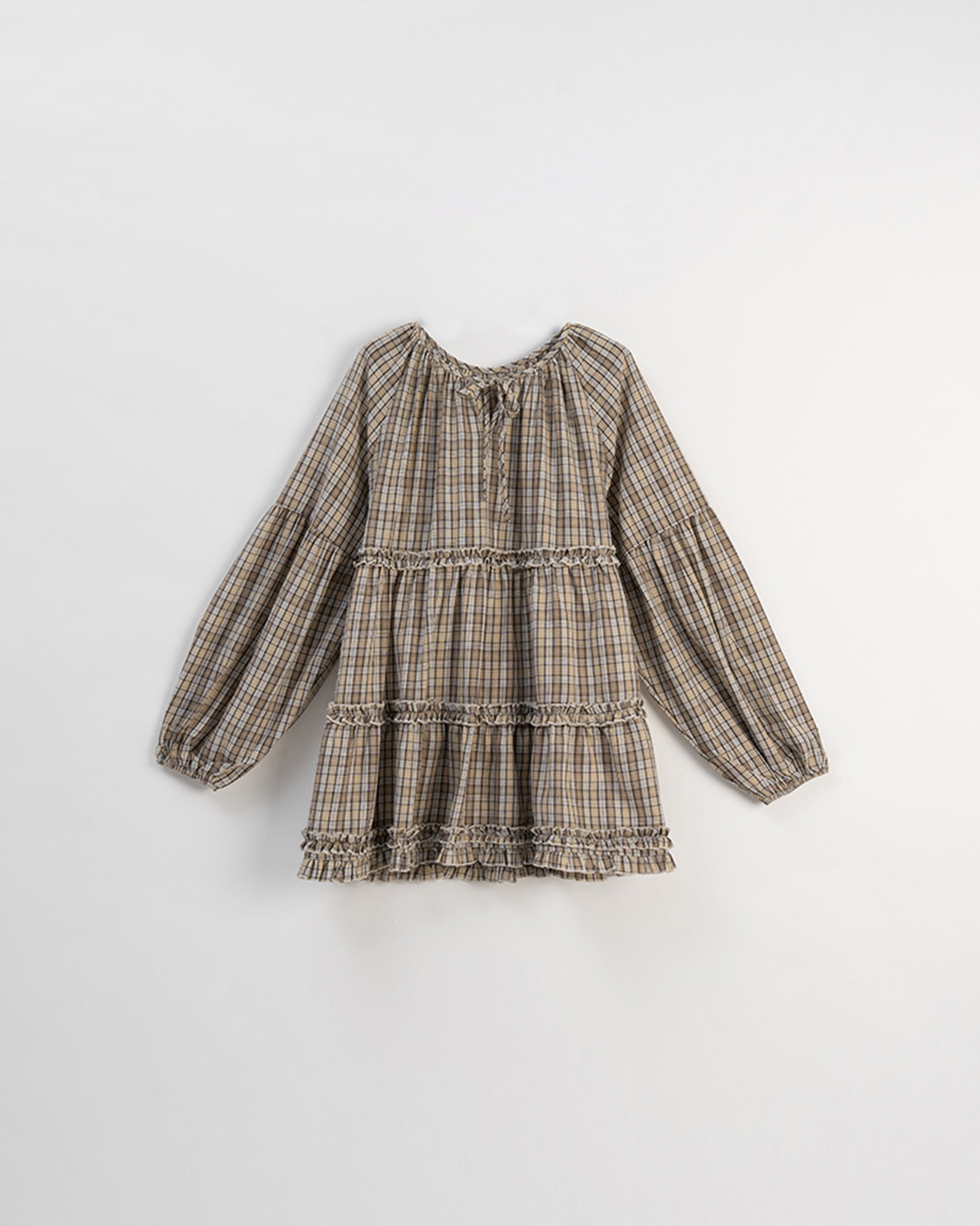 チェック柄ミニワンピース　2色展開　(尚未收到)