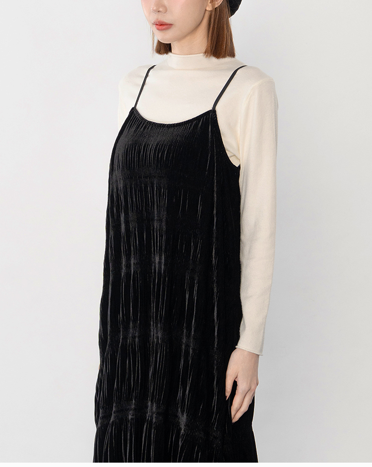 ベルベットキャミロングワンピース