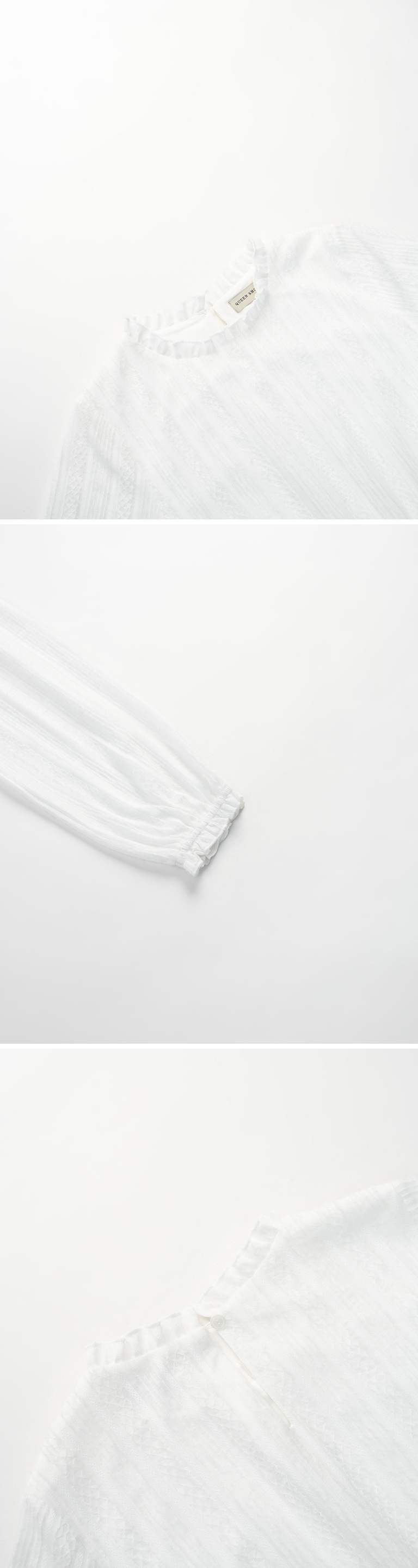 立ち襟ジャカードワンピース