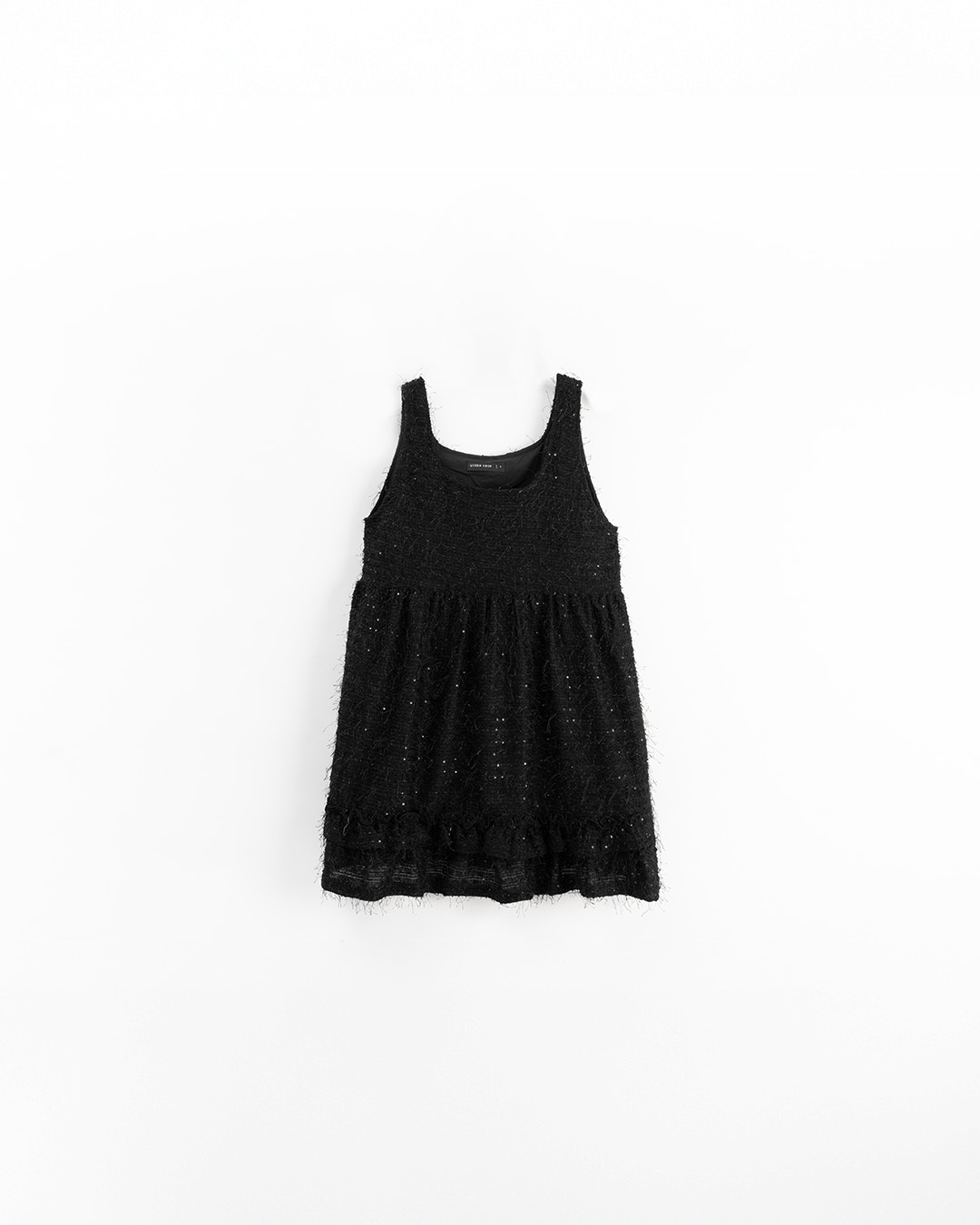 冬8未入荷---フェザーラメミニワンピース 2色展開