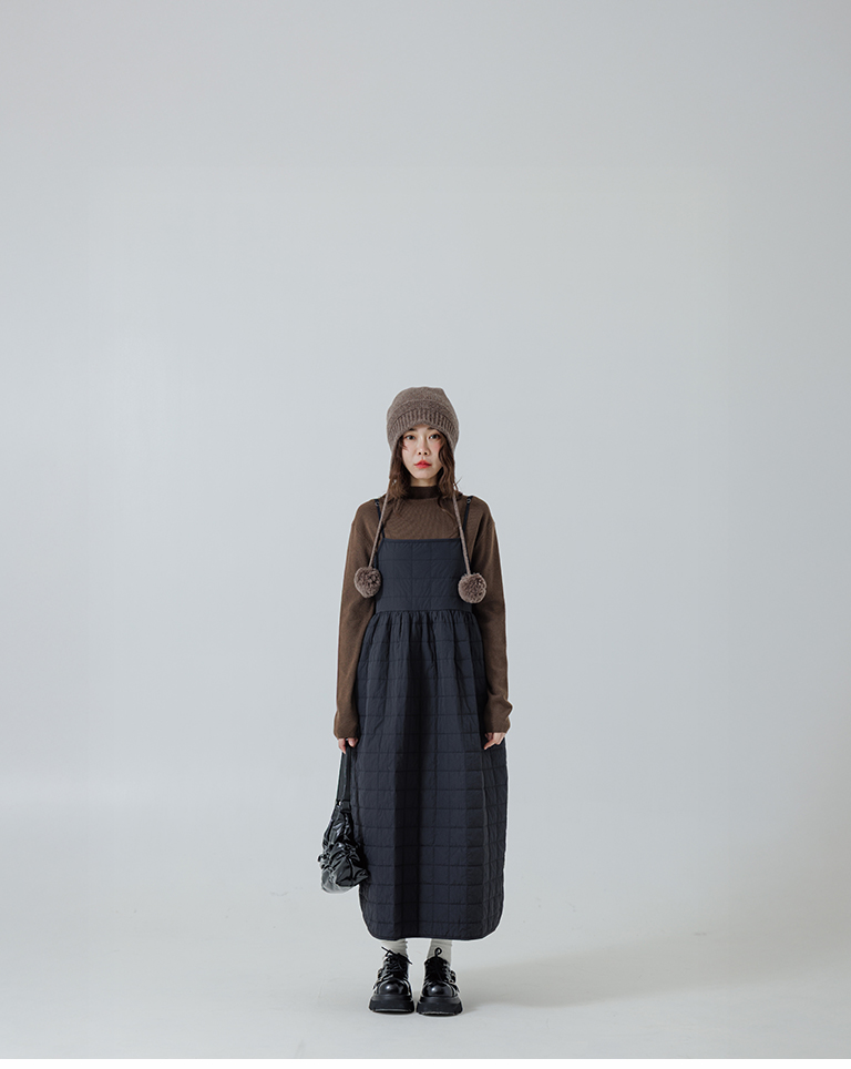 キルティングキャミワンピース 2色展開
