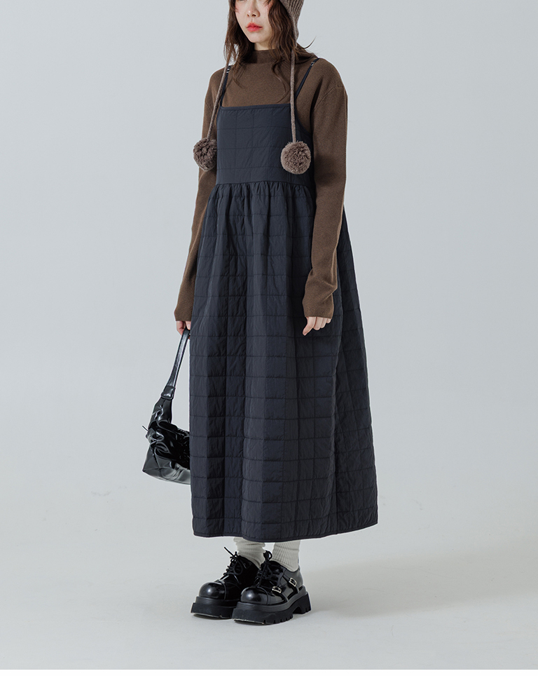 キルティングキャミワンピース 2色展開