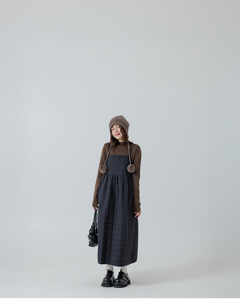 キルティングキャミワンピース 2色展開