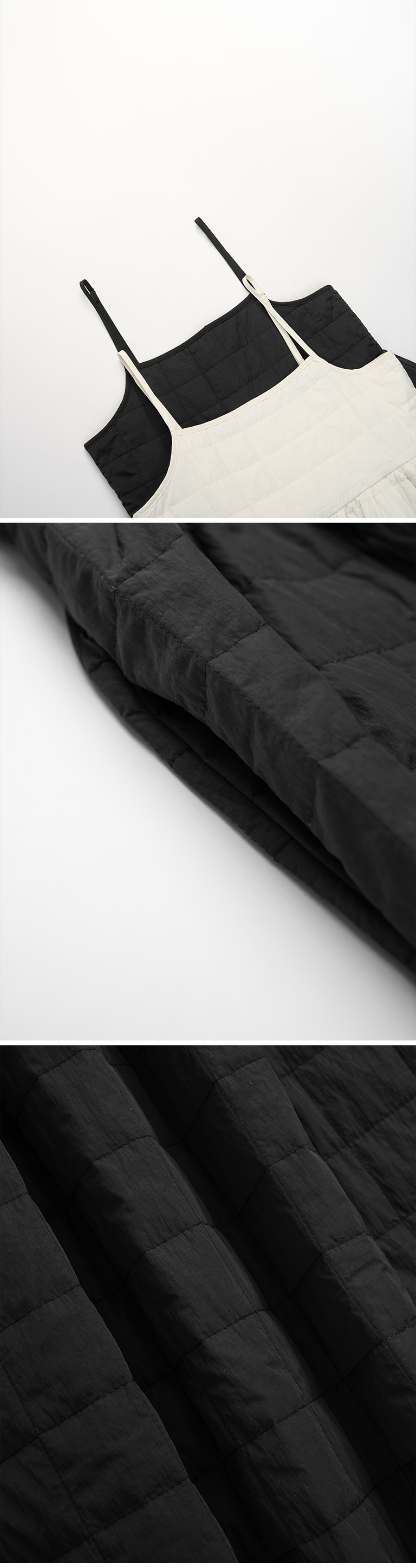 キルティングキャミワンピース 2色展開