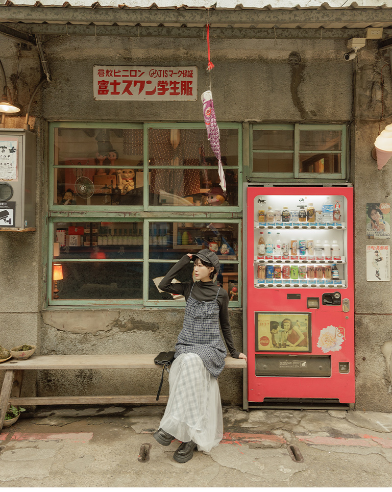 春1尚未收到---チェック柄リボンキャミワンピース 2色展開