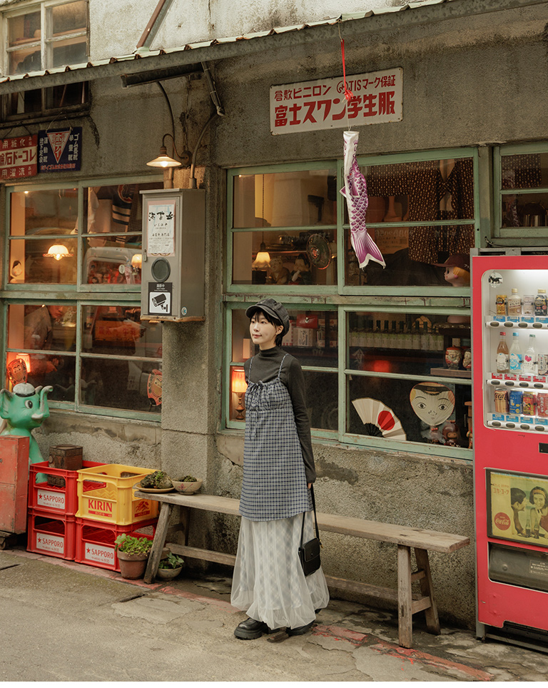 春1尚未收到---チェック柄リボンキャミワンピース 2色展開